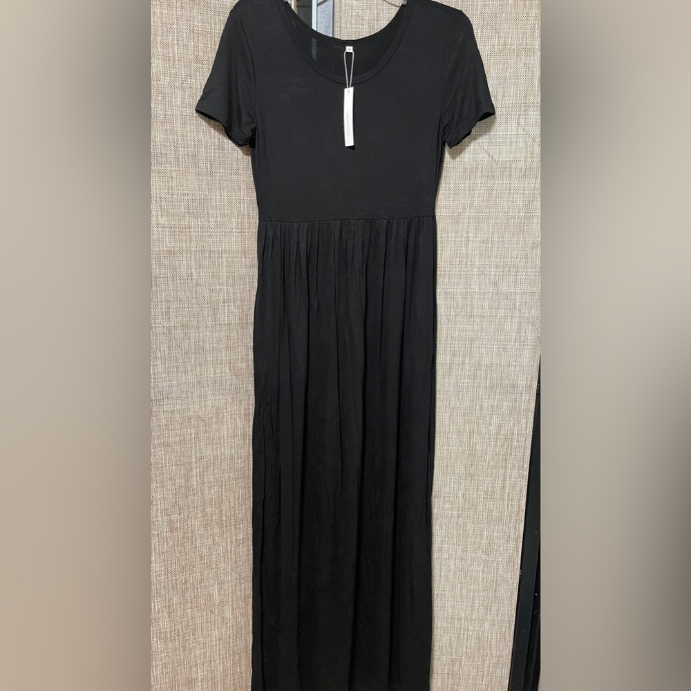 DEARCASE Maxi Dress for Women Short Sleeve